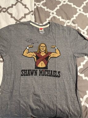 HOMAGE WWE Gray Shawn Michaels Graphic Tee.